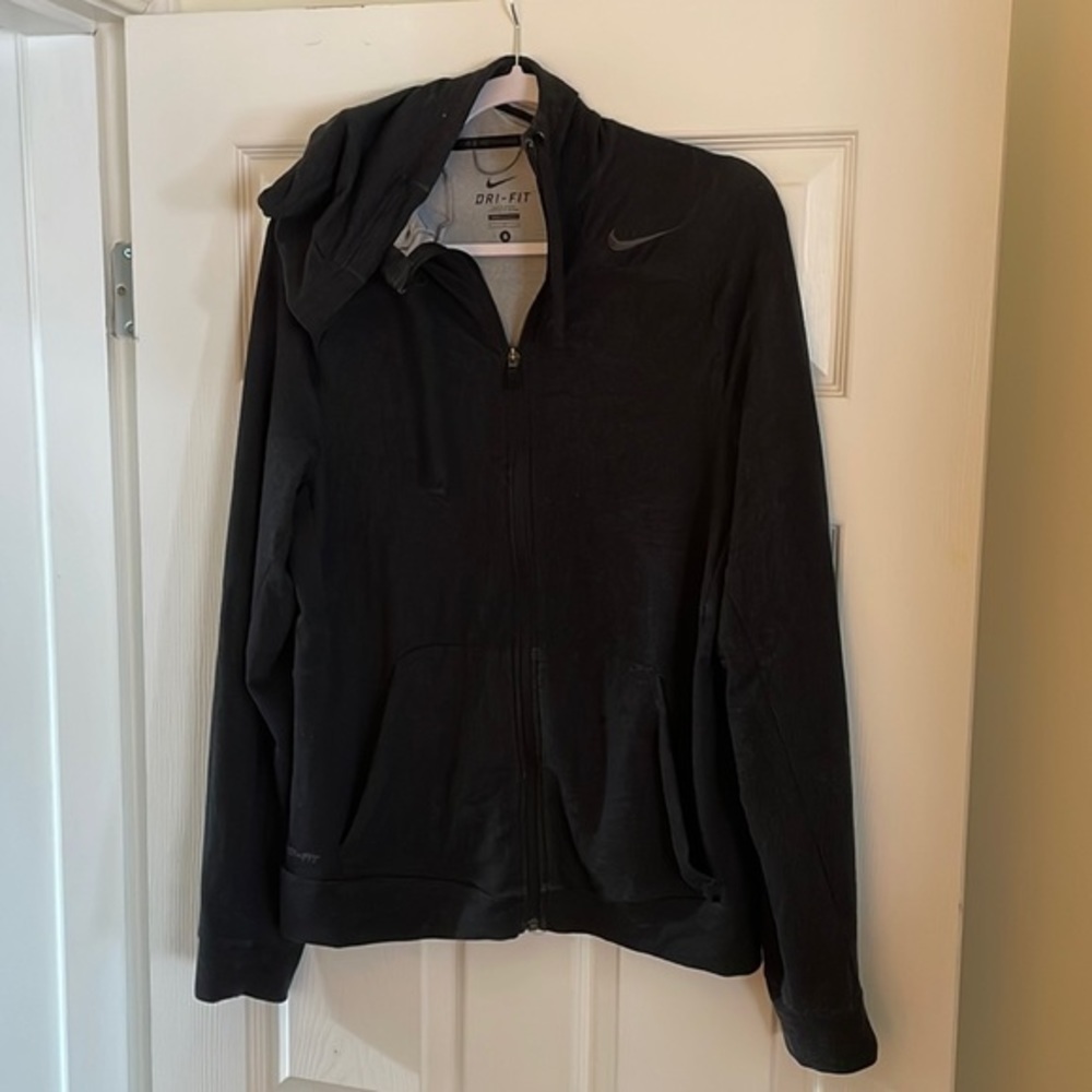 𝅺NIKE Pro Training Dri-Fit Hoodie - All Black - Small
